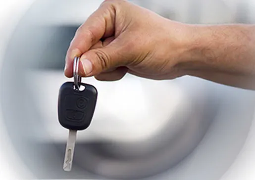 handing over a key